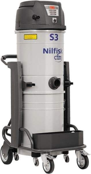 Nilfisk - 13 Gal, Painted Steel Tank, Dry, HEPA Vacuum Cleaner - 15.8 Amps - Eagle Tool & Supply