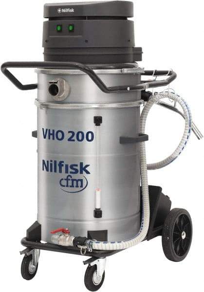 Nilfisk - 14 Gal, Painted Steel Tank, Dry, Machine Shop Vacuum Cleaner - 13.3 Amps - Eagle Tool & Supply