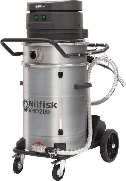 Nilfisk - 14 Gal, Painted Steel Tank, Dry, Machine Shop Vacuum Cleaner - 13.3 Amps - Eagle Tool & Supply