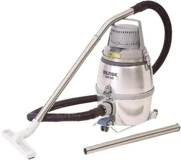 Nilfisk - 3.24 Gal, Aluminum Tank, Dry, Clean Room Vacuum Cleaner - 1.5 hp, 10 Amps - Eagle Tool & Supply