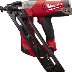 Milwaukee Tool - Cordless Finish Nailer - 15 Gauge Nail Diam, 1-1/4 to 2-1/2" Long Nail, Batteries Not Included - Eagle Tool & Supply