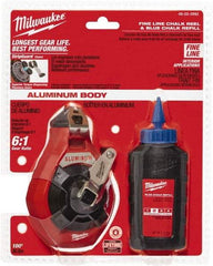 Milwaukee Tool - 100' Long Chalk Reel, Chalk, Line Level - Eagle Tool & Supply