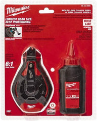 Milwaukee Tool - 100' Long Chalk Reel, Chalk, Line Level - Eagle Tool & Supply