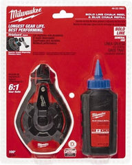 Milwaukee Tool - 100' Long Chalk Reel, Chalk, Line Level - Eagle Tool & Supply