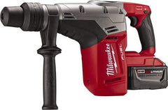 Milwaukee Tool - 18 Volt 1-9/16" SDS Max Chuck Cordless Rotary Hammer - 0 to 3,000 BPM, 0 to 450 RPM, Reversible - Eagle Tool & Supply