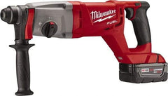 Milwaukee Tool - 18 Volt 1" SDS Plus Chuck Cordless Rotary Hammer - 0 to 4,400 BPM, 0 to 1,500 RPM, Reversible - Eagle Tool & Supply