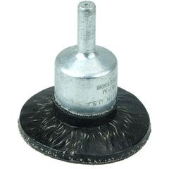 1-3/4″ Polyflex Encapsulated Circular Flared Crimped Wire End Brush, .020″ Steel Fill - Eagle Tool & Supply