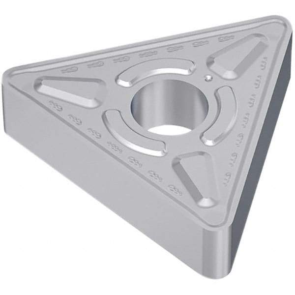 Seco - TNMG433 M6 Grade TP2501 Carbide Turning Insert - Ti(C/N)+Al2O3+TiN Finish, 60° Triangle, 1/2" Inscr Circle, 0.047" Corner Radius - Eagle Tool & Supply