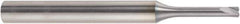 Niagara Cutter - 1/8", 2 Flute, Single End, Solid Carbide, 0.0148" Corner Radius End Mill - 2-1/2" OAL, 0° Helix, 0.2mm LOC - Eagle Tool & Supply