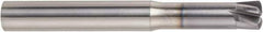 Niagara Cutter - 3/8", 5 Flute, Single End, Solid Carbide, 0.0432" Corner Radius End Mill - 3" OAL, 0° Helix, 0.46mm LOC, 1-1/8" Extended Reach - Eagle Tool & Supply