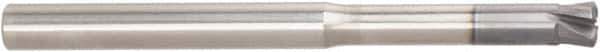 Niagara Cutter - 3/16", 4 Flute, Single End, Solid Carbide, 0.023" Corner Radius End Mill - 2" OAL, 0° Helix, 0.3mm LOC, 0.562" Extended Reach - Eagle Tool & Supply