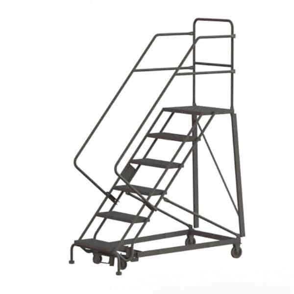 TRI-ARC - Rolling & Wall Mounted Ladders & Platforms Type: Stairway Slope Ladder Style: Rolling Safety Ladder - Eagle Tool & Supply