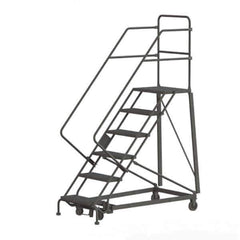 TRI-ARC - Rolling & Wall Mounted Ladders & Platforms Type: Stairway Slope Ladder Style: Rolling Safety Ladder - Eagle Tool & Supply