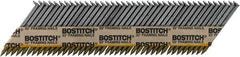 Stanley Bostitch - 12 Gauge 0.113" Shank Diam 2" Long Framing Nails for Power Nailers - Steel, Bright Finish, Smooth Shank, Angled Stick Paper Tape Collation, Round Head - Eagle Tool & Supply