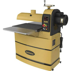 Powermatic - 5" Diam x 22" Long, Single Phase Floor Drum Sanding Machine - 4" Sanding Depth, 2-3/8 to 4" Thick x 44" Wide Workpiece - Eagle Tool & Supply