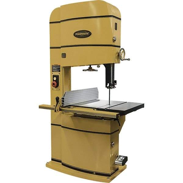 Powermatic - 24" Throat Capacity, Step Pulley Vertical Bandsaw - 2,500/4,800 SFPM, 5 hp, Three Phase - Eagle Tool & Supply