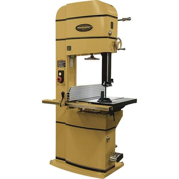 Powermatic - 20" Throat Capacity, Step Pulley Vertical Bandsaw - 2,300/4,400 SFPM, 5 hp, Three Phase - Eagle Tool & Supply
