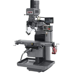 Jet - 10" Table Width x 50" Table Length, Electronic Variable Speed Control, 3 Phase Knee Milling Machine - 3 hp - Eagle Tool & Supply