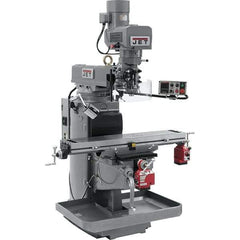 Jet - 10" Table Width x 50" Table Length, Electronic Variable Speed Control, 3 Phase Knee Milling Machine - 3 hp - Eagle Tool & Supply