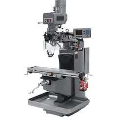 Jet - 9" Table Width x 49" Table Length, Electronic Variable Speed Control, 3 Phase Knee Milling Machine - 3 hp - Eagle Tool & Supply