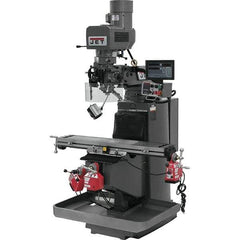 Jet - 9" Table Width x 49" Table Length, Electronic Variable Speed Control, 3 Phase Knee Milling Machine - 3 hp - Eagle Tool & Supply