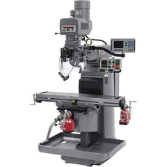 Jet - 10" Table Width x 50" Table Length, Electronic Variable Speed Control, 3 Phase Knee Milling Machine - 3 hp - Eagle Tool & Supply