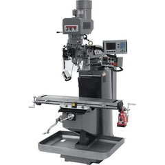 Jet - 9" Table Width x 49" Table Length, Electronic Variable Speed Control, 3 Phase Knee Milling Machine - 3 hp - Eagle Tool & Supply