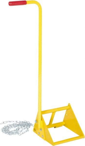 Vestil - 18-9/16" Wide x 37-15/16" High x 9-1/2" Deep, Steel Wheel Chock - Eagle Tool & Supply