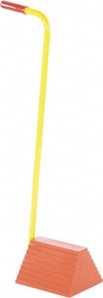 Vestil - 12" Wide x 38-1/2" High x 7-5/8" Deep, Rubber Wheel Chock - Eagle Tool & Supply