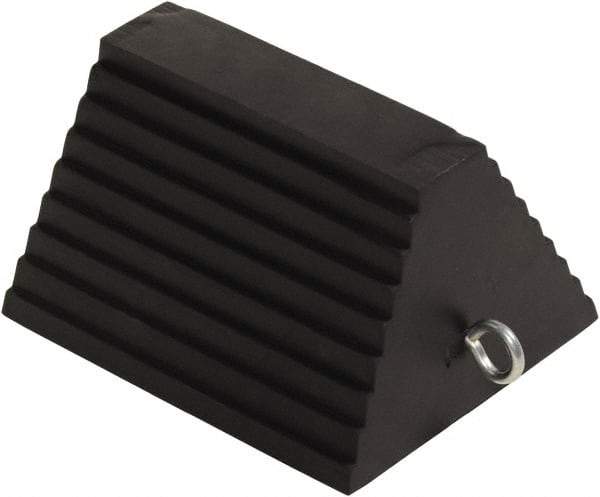 Vestil - 9-1/4" Wide x 6" High x 8" Deep, Rubber Wheel Chock - Eagle Tool & Supply