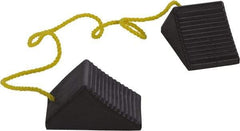 Vestil - 5" Wide x 4" High x 8" Deep, Rubber Wheel Chock - Eagle Tool & Supply
