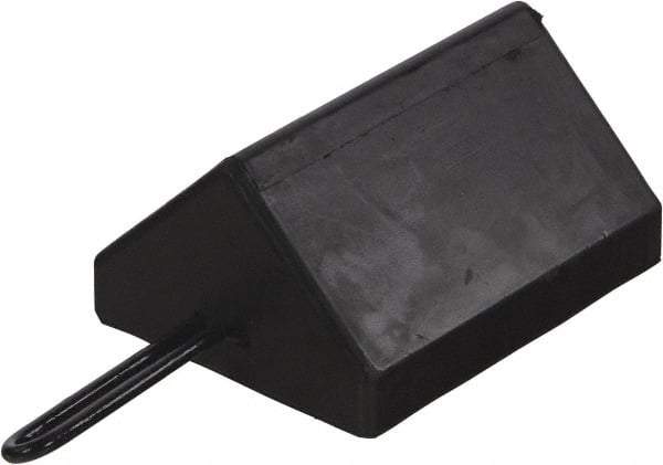 Vestil - 15-1/8" Wide x 4-7/8" High x 7-3/8" Deep, Rubber Wheel Chock - Eagle Tool & Supply