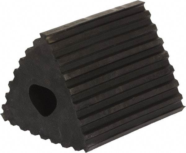 Vestil - 6-1/2" Wide x 4-3/4" High x 4-1/4" Deep, Rubber Wheel Chock - Eagle Tool & Supply