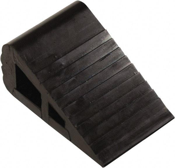 Vestil - 4" Wide x 3" High x 6-1/2" Deep, Rubber Wheel Chock - Eagle Tool & Supply