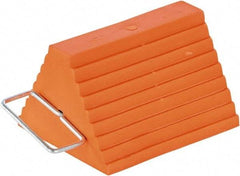 Vestil - 9-1/2" Wide x 8" High x 6" Deep, Urethane Wheel Chock - Eagle Tool & Supply