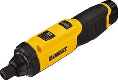 DeWALT - 8 Volt Lithium-Ion Battery Inline Cordless Screwdriver - 430 RPM, 430 In/Lb Torque - Eagle Tool & Supply