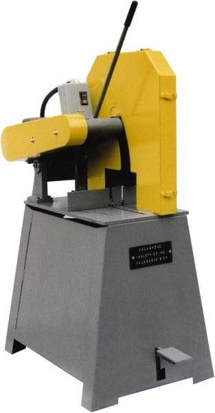 Kalamazoo - 20" Blade Diam, 1" Arbor Hole, Straight Chop & Cutoff Saw - 2,500 RPM, 20 hp, 220/440 Volts, 3 Phase - Eagle Tool & Supply