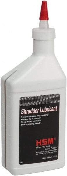 HSM of America - 16 oz Shredder Lubricant - Use with Paper Shredders - Eagle Tool & Supply