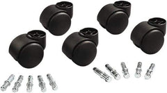 Master Caster - Matte Black Caster Set - For Office & Home Furniture - Eagle Tool & Supply