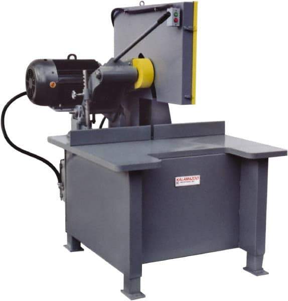 Kalamazoo - 20" Blade Diam, 1" Arbor Hole, Straight Chop & Cutoff Saw - 2,500 RPM, 15 hp, 220/440 Volts, 3 Phase - Eagle Tool & Supply