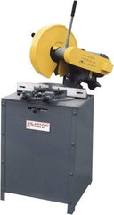 Kalamazoo - 14" Blade Diam, 1" Arbor Hole, Miter Chop & Cutoff Saw - 4,400 RPM, 5 hp, 220/440 Volts, 3 Phase - Eagle Tool & Supply