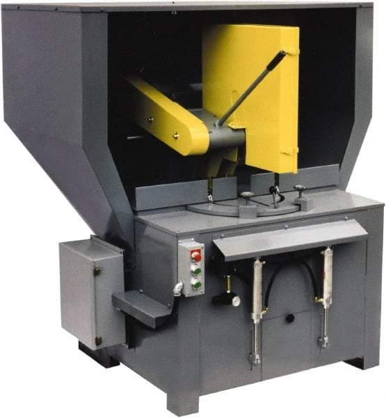 Kalamazoo - 20 or 22" Blade Diam, 1" Arbor Hole, Miter Chop & Cutoff Saw - 2,500 RPM, 15 hp, 220/440 Volts, 3 Phase - Eagle Tool & Supply