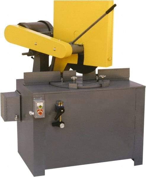 Kalamazoo - 20 or 22" Blade Diam, 1" Arbor Hole, Miter Chop & Cutoff Saw - 2,500 RPM, 15 hp, 220/440 Volts, 3 Phase - Eagle Tool & Supply