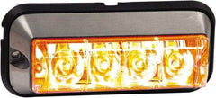 Buyers Products - Quad Flash Rate, Surface Mount Emergency Strobe Light Assembly - Powered by 12 to 24 Volts, Amber - Eagle Tool & Supply