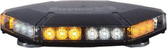 Buyers Products - Variable Flash Rate, Vacuum-Magnetic Mount Emergency LED Lightbar Assembly - Powered by DC, Amber & Clear - Eagle Tool & Supply