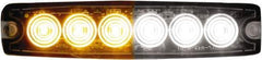 Buyers Products - Variable Flash Rate, Surface Mount Emergency Strobe Light Assembly - Powered by 12 to 24 Volts, Amber & Clear - Eagle Tool & Supply