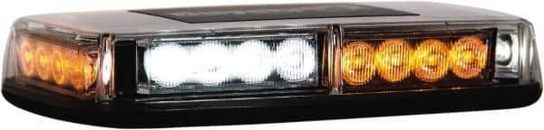 Buyers Products - Variable Flash Rate, Magnetic or Permanent Mount Emergency LED Lightbar Assembly - Powered by DC, Amber & Clear - Eagle Tool & Supply