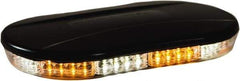 Buyers Products - Variable Flash Rate, Magnetic or Permanent Mount Emergency LED Lightbar Assembly - Powered by DC, Amber & Clear - Eagle Tool & Supply