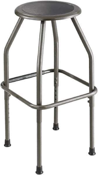 Safco - 17 Inch Wide x 17 Inch Deep x 30 Inch High, Nonmarring Base, Industrial Chair - Polyurethane Seat, Pewter - Eagle Tool & Supply