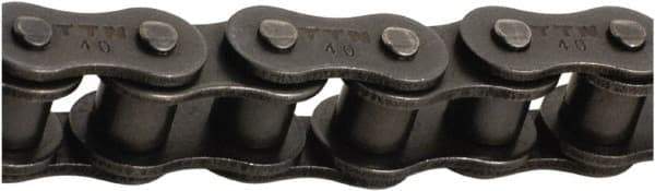 Tritan - 3/8" Pitch, ANSI 35, Single Strand Roller Chain - Chain No. 35, 1,776 Lb. Capacity, 100 Ft. Long, 1/5" Roller Diam, 3/16" Roller Width - Eagle Tool & Supply